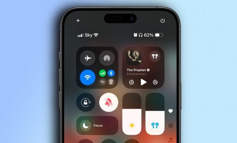 How to use the iOS 18 iPhone Control Center