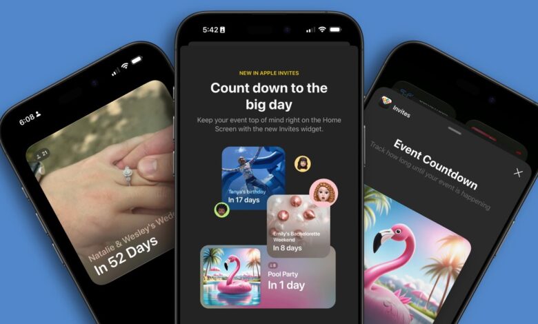 Apple Invites gets countdown widget in latest update Apple Invites gets countdown widget in latest update