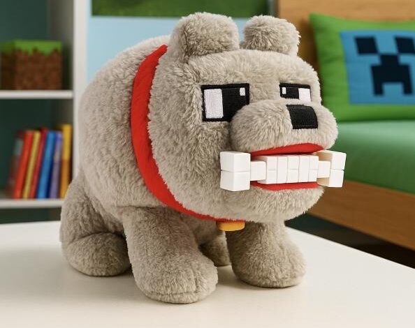 Dennis the Wolf: The Minecraft Plush Toy Every Kid Wants
